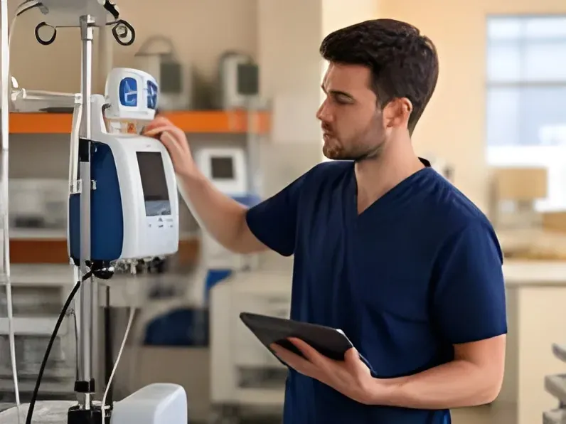 Biomedical Device PM checklist in use